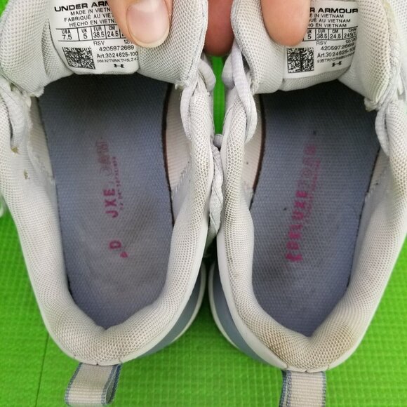 ✅Under Armour Charged Assert Womens 7.5 Grey Athletic Running Shoes/Sneakers - Picture 4 of 11